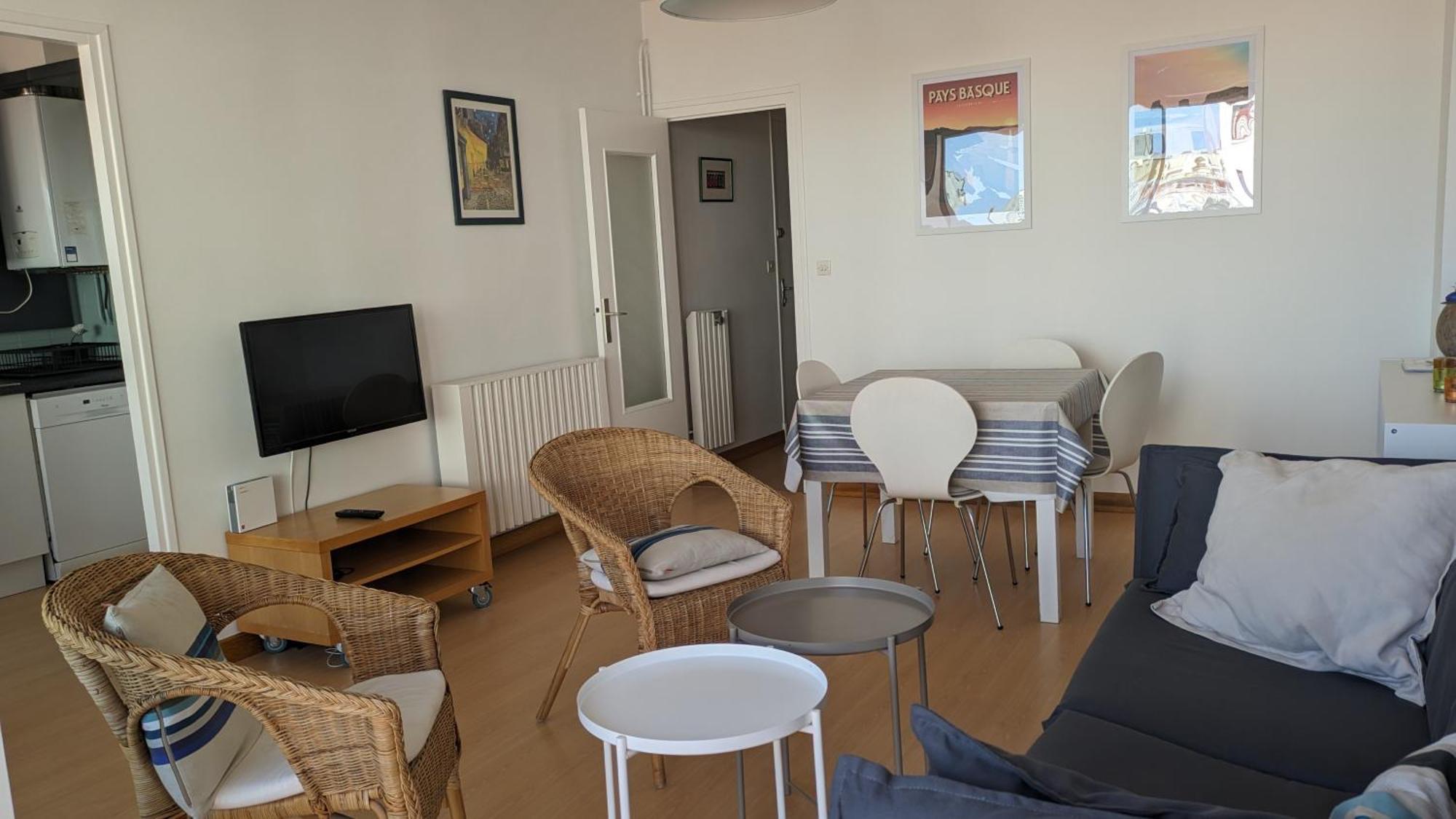 Appartement 3 Pieces Au Coeur D'Hendaye Plage Luaran gambar